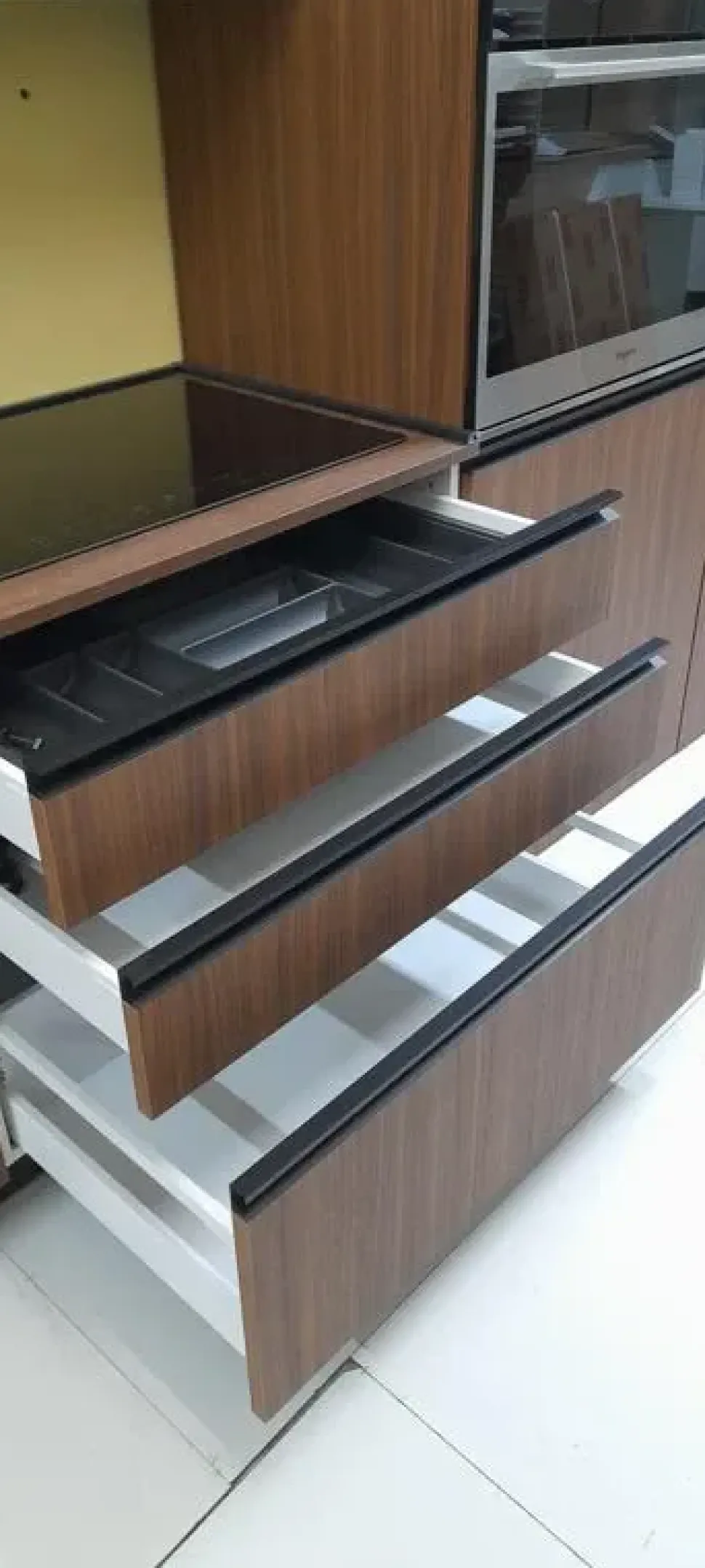 Cucina a prezzo scontato lineare moderna Nexus tabacco Giannei