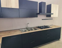 CUCINA ad angolo Ar-due Laccato nero SCONTATA 65%