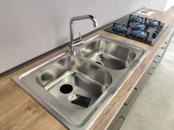 CUCINA ad angolo Ar-due Laccato nero SCONTATA 65%