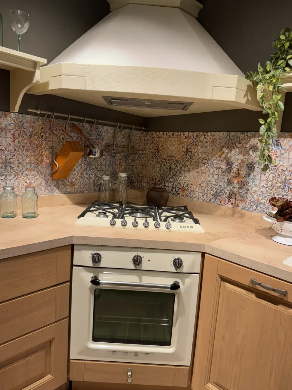 Cucina ad angolo classica rovere chiaro Stosa Bolgheri a soli 9400 Euro