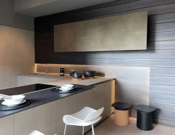 Cucina ad angolo design grigia Modulnova Mh6 a soli 22600 Euro