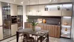 Cucina ad angolo design tortora Scavolini Formalia a soli 16900 Euro