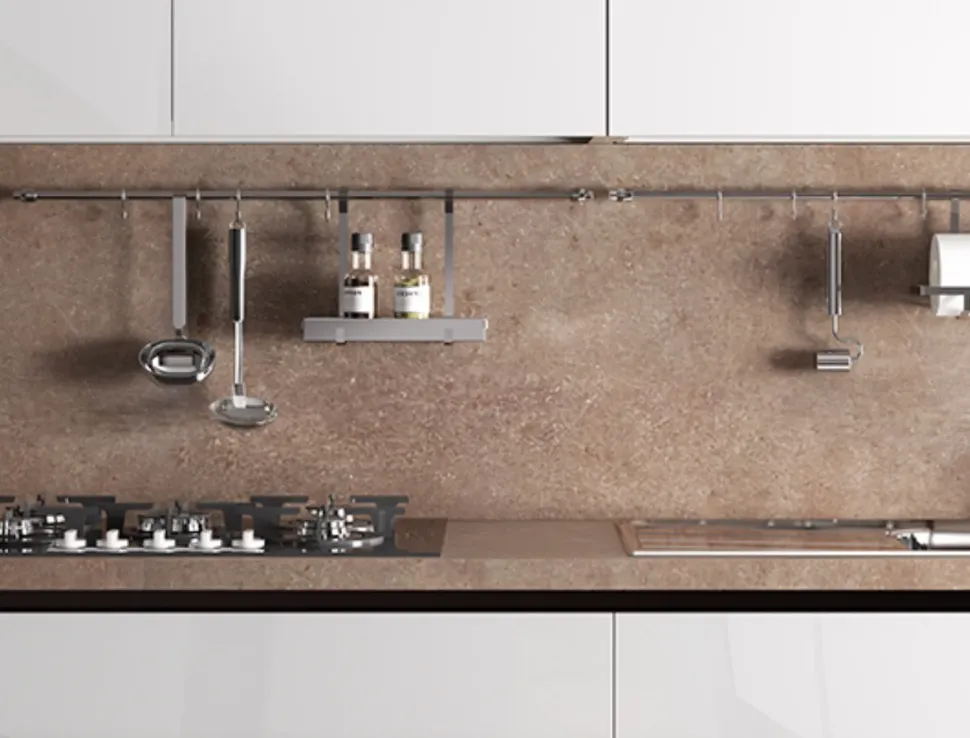 Cucina ad angolo in laccato lucido a prezzo scontato