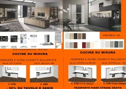 Cucina ad angolo in laminato materico a prezzo scontato