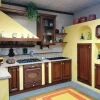 Cucina ad angolo in legno rovere moro Prezzemolo a prezzo ribassato