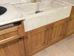 Cucina ad angolo in legno rovere chiaro Rovere a prezzo ribassato