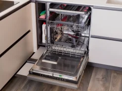 Cucina ad angolo moderna tortora Diotti.com Plan 01 outlet a soli 24790 Euro