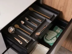 Cucina ad angolo moderna tortora Diotti.com Plan 01 outlet a soli 24790 Euro