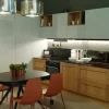 Cucina ad angolo moderna rovere chiaro Aran Cucina aran licia