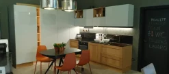 Cucina ad angolo moderna rovere chiaro Aran Cucina aran licia