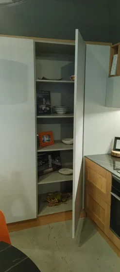 Cucina ad angolo moderna rovere chiaro Aran Cucina aran licia