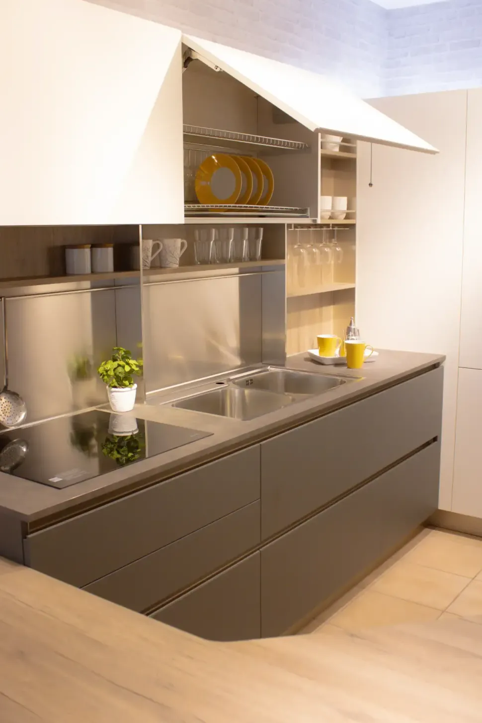 CUCINA ad angolo Veneta cucine Oyster SCONTATA 55%