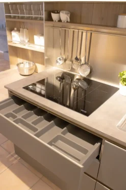 CUCINA ad angolo Veneta cucine Oyster SCONTATA 55%