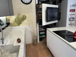 Cucina ad isola design bianca Arredo3 Agin