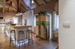 Cucina ad isola in laccato lucido bianca Ingrosso cucine moderne icmxp05 a prezzo scontato