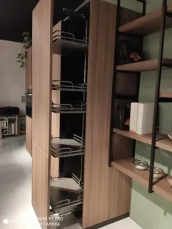 Cucina ad isola in laminato opaco bianca Kalì z6 a prezzo ribassato