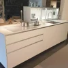 Cucina ad isola in laminato opaco bianca Artematica   a prezzo ribassato