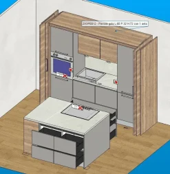 Cucina ad isola Piana Imab con un ribasso vantaggioso