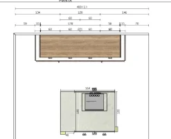 Cucina ad isola Piana Imab con un ribasso vantaggioso