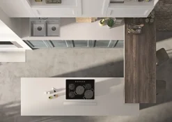 Cucina Alba classica azzurra Essebi ad isola scontata 38%