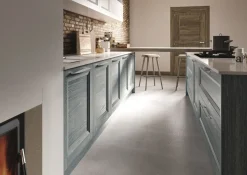 Cucina Alba classica azzurra Essebi ad isola scontata 38%