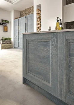 Cucina Alba classica azzurra Essebi ad isola scontata 38%
