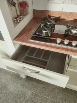 Cucina altri colori classica ad angolo U802 greca  Artigianale in Offerta Outlet