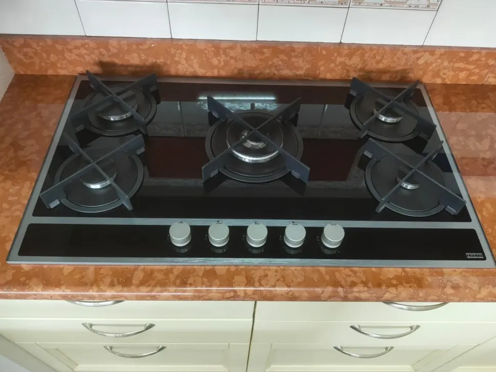 Cucina altri colori classica ad angolo U802 greca  Artigianale in Offerta Outlet