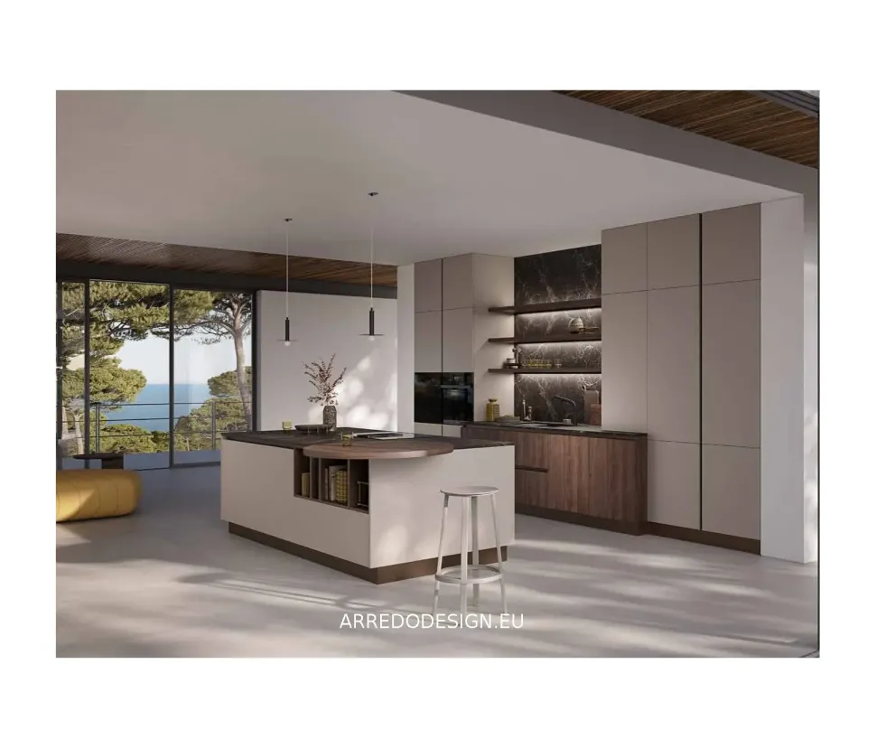 Cucina altri colori design con isola Easy Ar-due in offerta