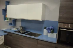 Cucina altri colori design lineare Smile Dibiesse in Offerta Outlet