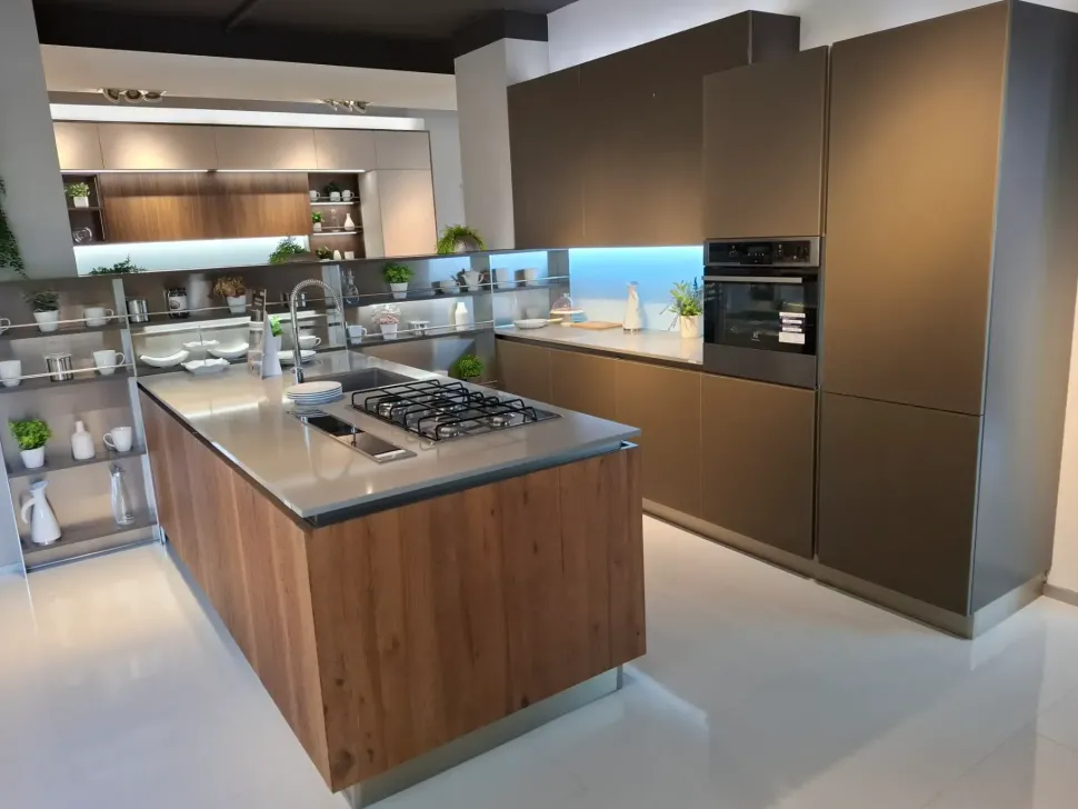 Cucina altri colori design con penisola Riflex veneta cucine Veneta cucine a soli 9900 Euro