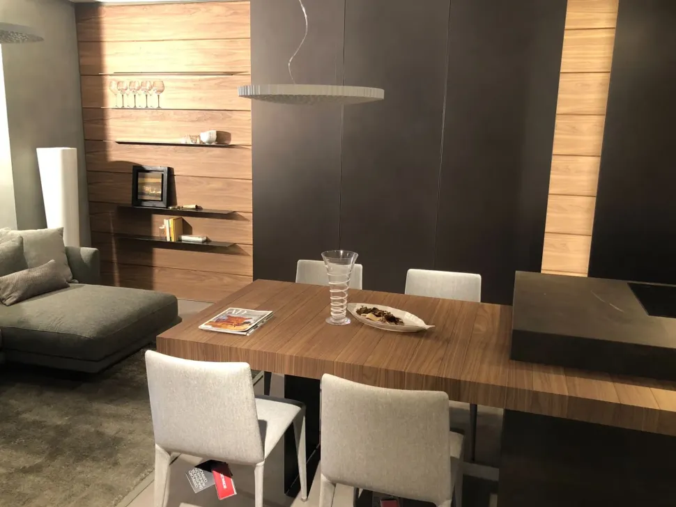 Cucina altri colori design con isola Modulnova Skill gres