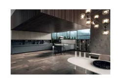 Cucina altri colori design con penisola Emporio dj Dibiesse