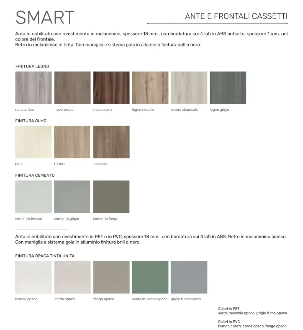 Cucina altri colori moderna lineare Smart Net cucine in offerta