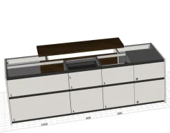 Cucina altri colori moderna con isola Time Gentili group a soli 15990 Euro