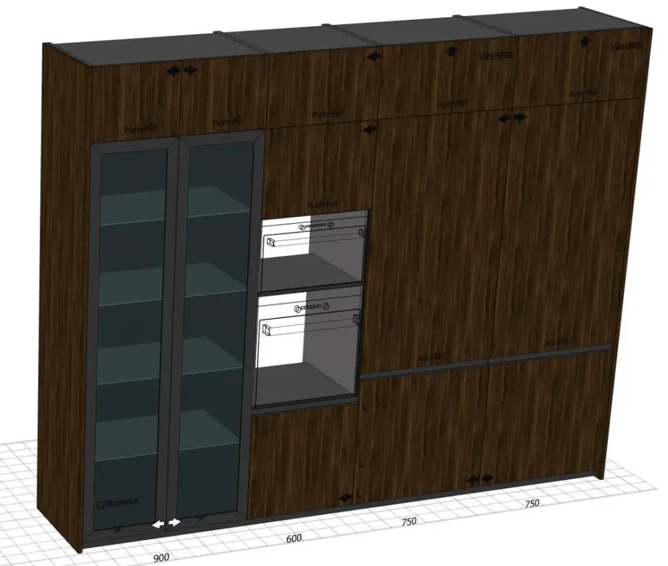 Cucina altri colori moderna con isola Time Gentili group a soli 15990 Euro