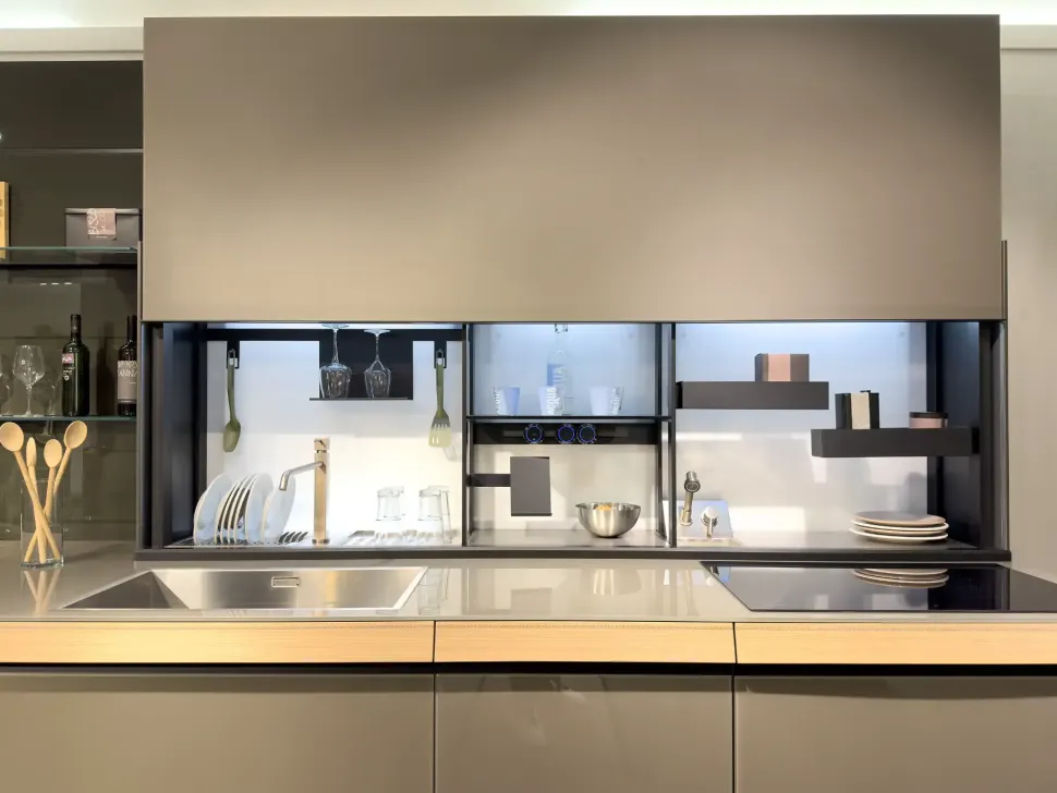 Cucina altri colori moderna lineare Genius loci con air logica Valcucine scontata