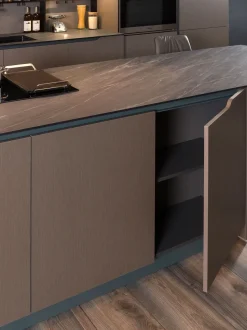 Cucina altri colori moderna con isola Klab 07 outlet Diotti.com a soli 18190 Euro