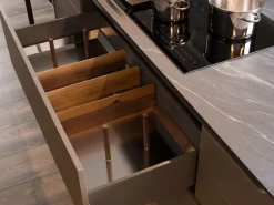 Cucina altri colori moderna con isola Klab 07 outlet Diotti.com a soli 18190 Euro