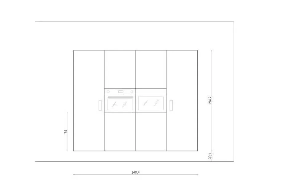 Cucina altri colori moderna con isola 36e8 Lago