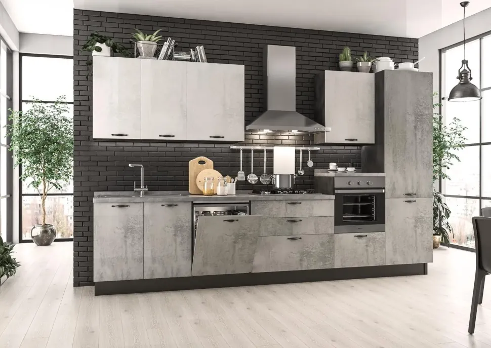 Cucina altri colori moderna lineare Maya Evo cucine in Offerta Outlet