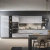 Cucina altri colori moderna lineare Prima cucine Domino composizione 09