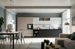 Cucina altri colori moderna lineare Prima cucine Domino composizione 09