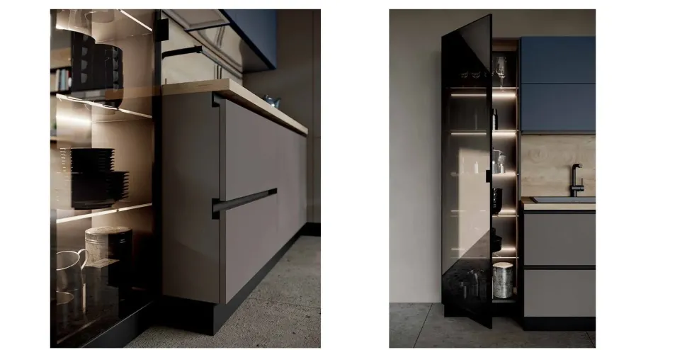 Cucina altri colori moderna ad angolo Tropea dm0683 Imab in Offerta Outlet