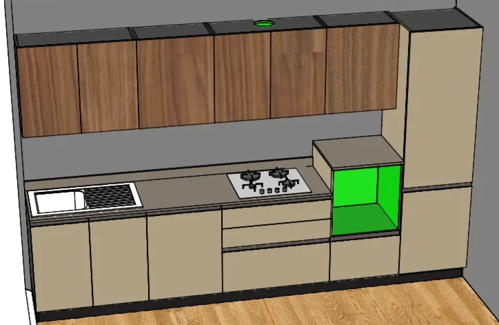 Cucina Anice lineare Valdesign con un ribasso imperdibile