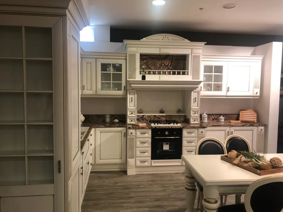 Cucina Anna classica bianca ad angolo Arrex