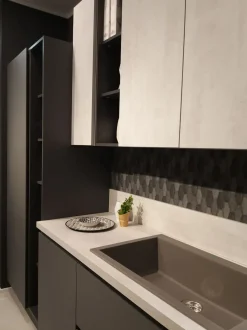 Cucina antracite moderna lineare Easy Ar