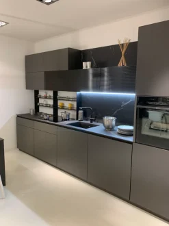 Cucina antracite moderna lineare Libra Scavolini