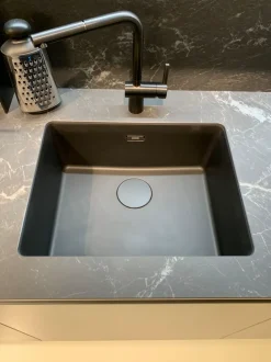 Cucina antracite moderna lineare Libra Scavolini