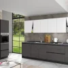 Cucina antracite moderna lineare Kuadra cucine Maya 3 a soli 5877 Euro